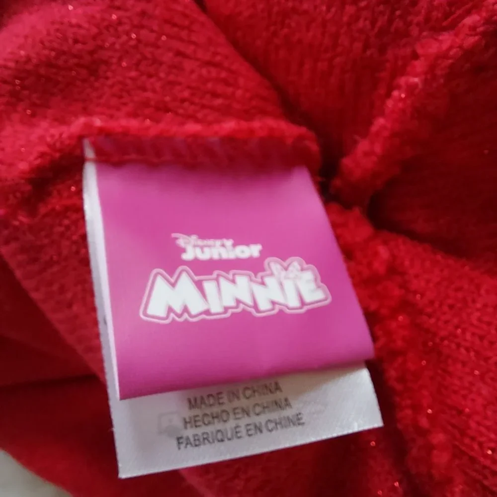 Disney's Minnie Mouse 3-D Hat & Mitten Set